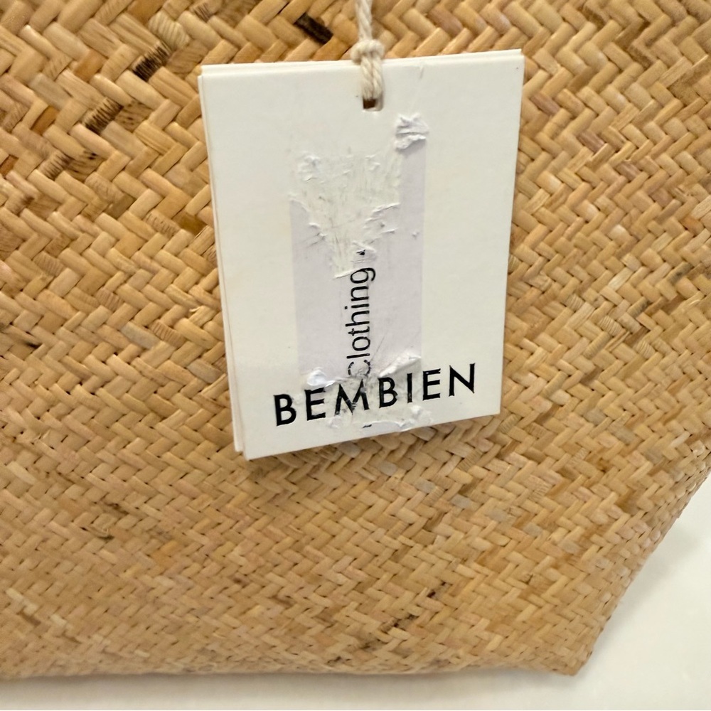 Bembien Lola Woven Tote shoulder bag handcrafted NWT & Dustbag - Picture 3 of 13